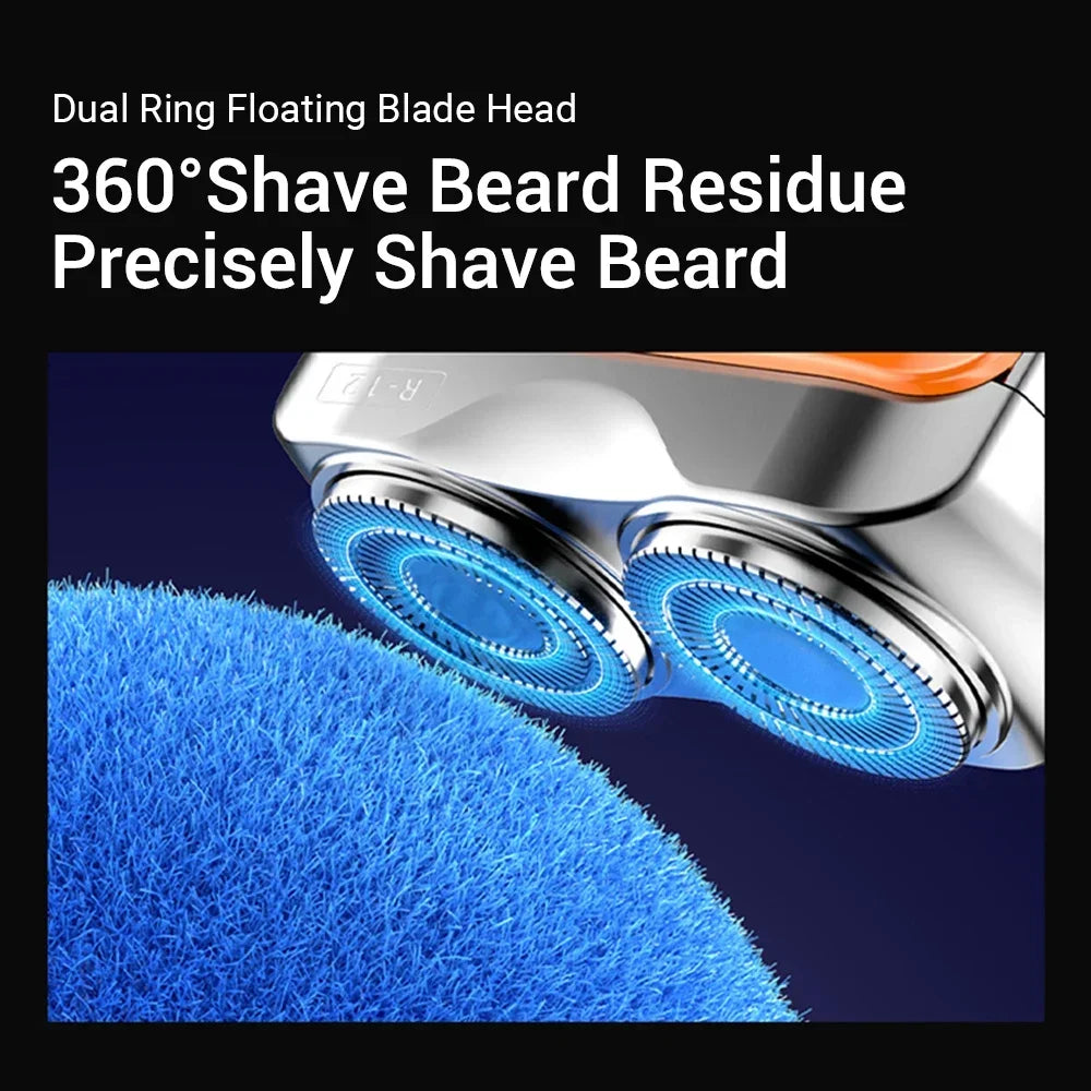 Portable Electric Dual Head Shaver for Men