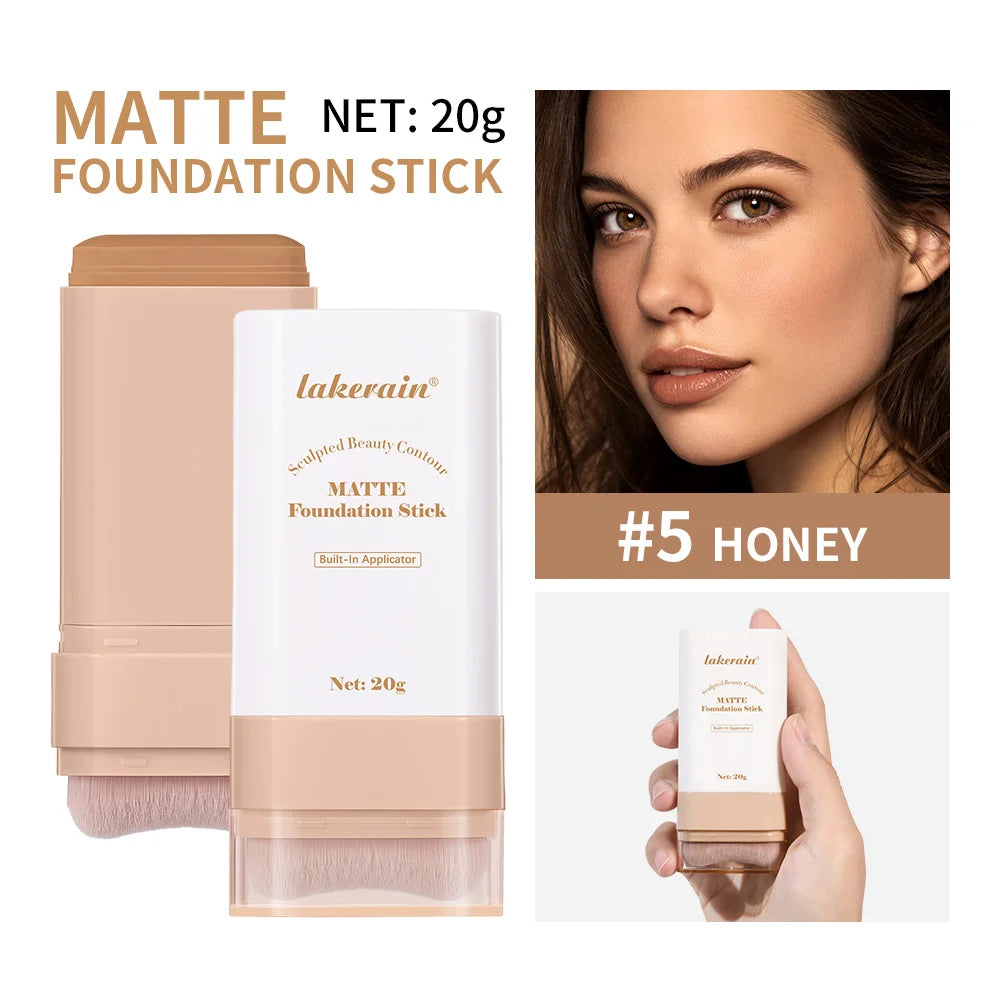 Matte Foundation Stick with Built-in Blending Brush - 42