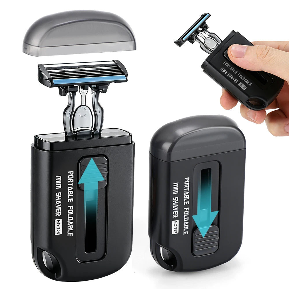 Portable Retractable Manual Travel Razor