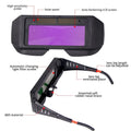 Auto-Darkening Solar Welding Goggles