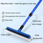 2-in-1 Telescopic Window Cleaner and Squeegee