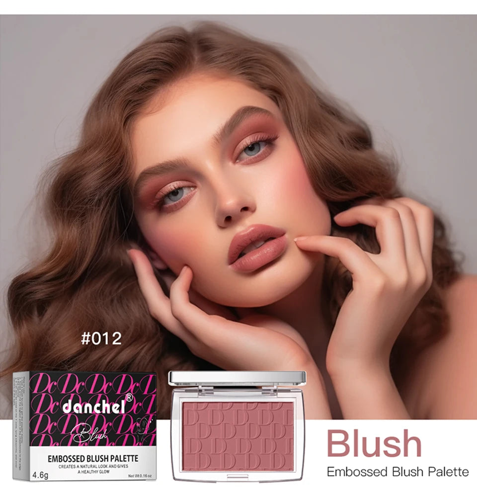 Matte Embossed Cheek Blush Palette - 7