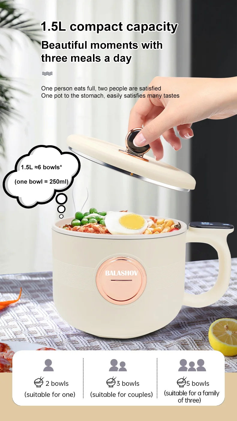 Portable Electric Multi-Cooker for Dorms and Travel - 9