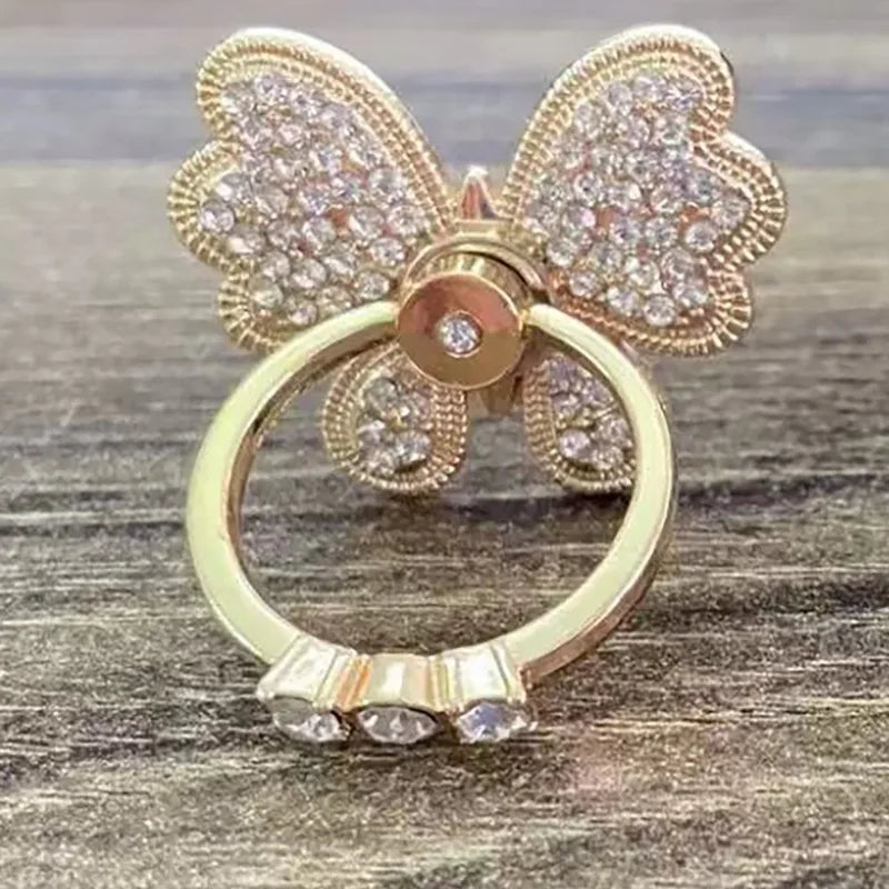 Butterfly Diamond Ring Phone Holder and Stand