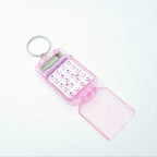Portable Mini Transparent Flip Calculator with Keychain