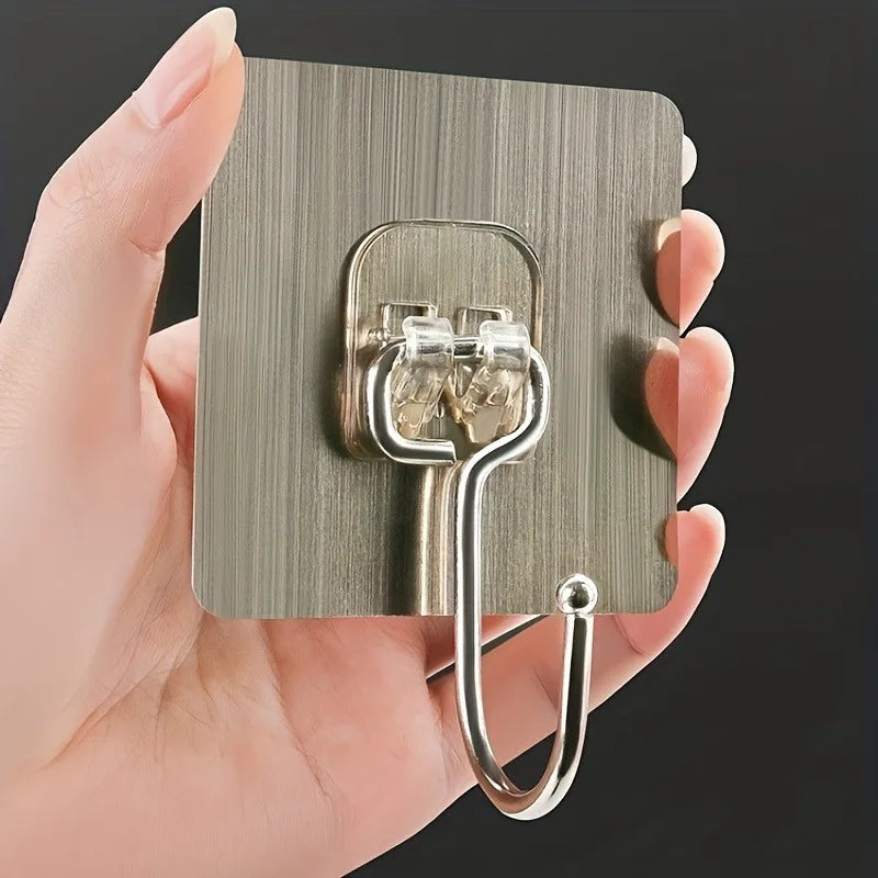 Heavy-Duty Adhesive Wall Hooks for Kitchen and Bathroom - 4