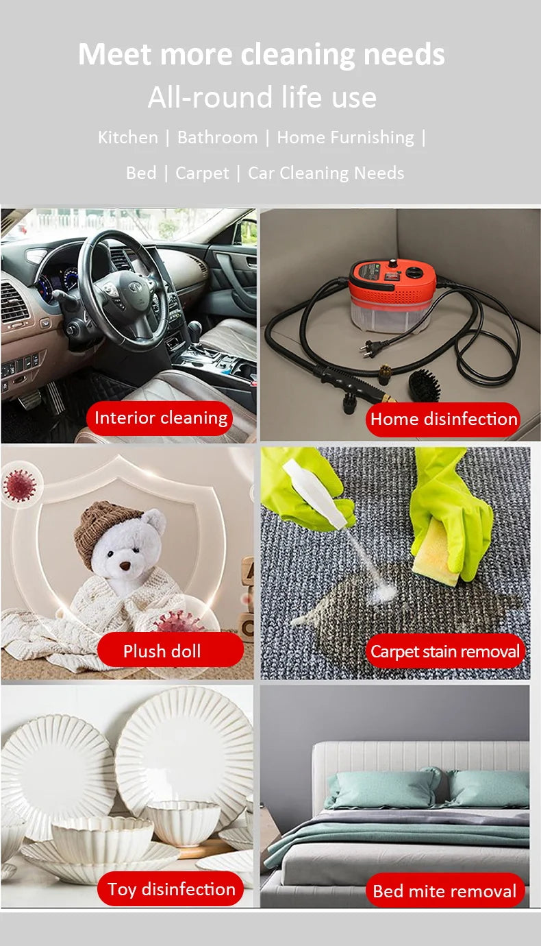 High-Pressure Steam Cleaner for Deep Home Sanitation - 17