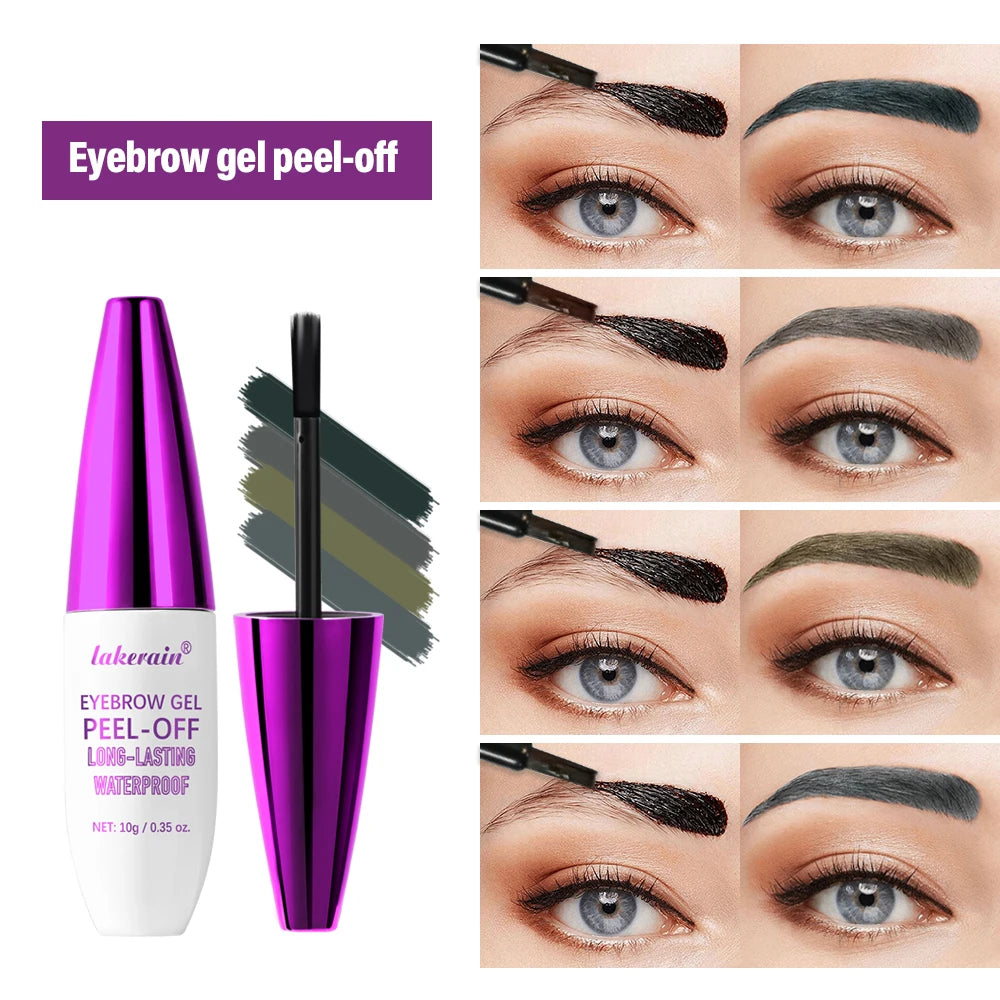 Waterproof Peel-Off Eyebrow Tint Gel for Long-Lasting Brows