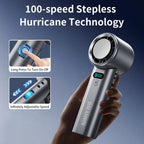 Portable Handheld Ice Cooling Fan with Adjustable Speed