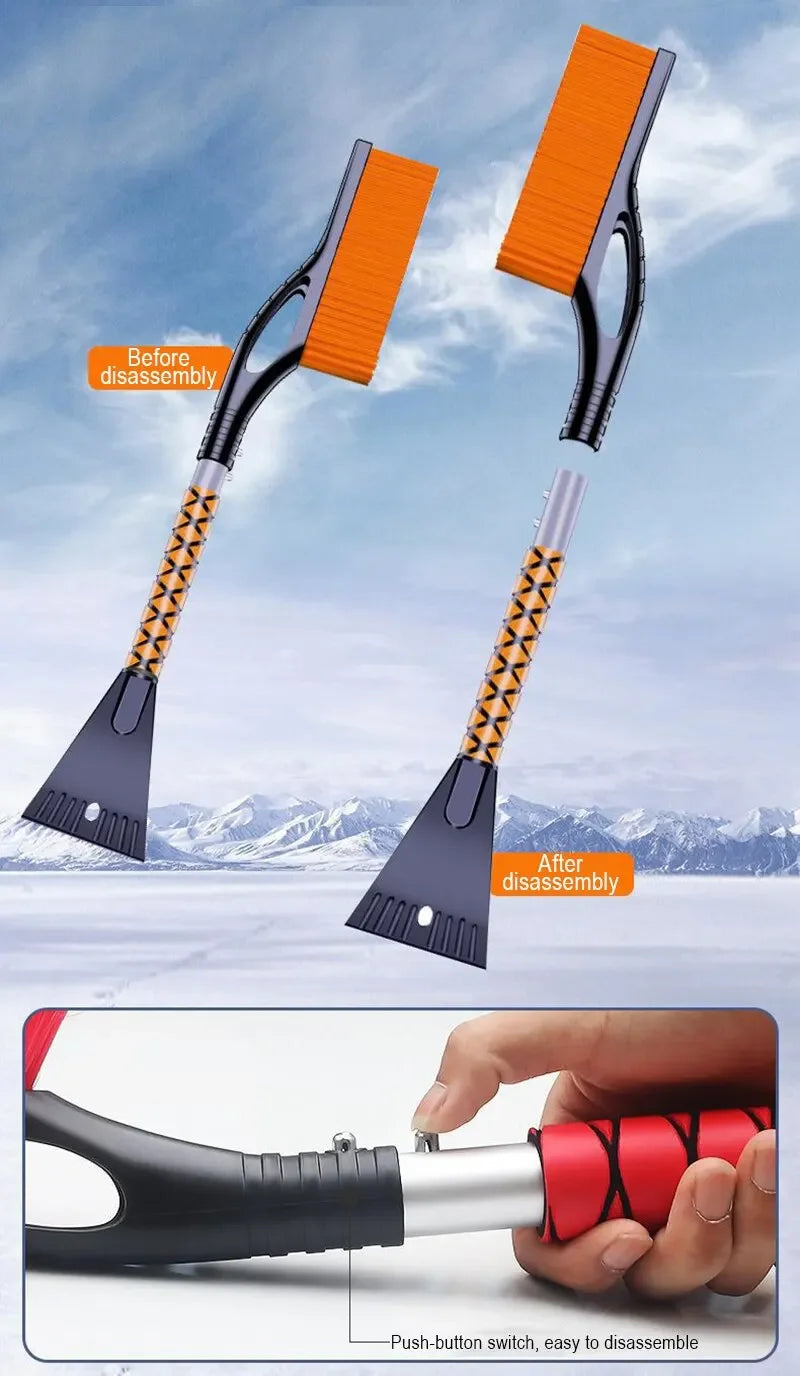 Extendable Car Snow Brush and Ice Scraper for Winter - 12
