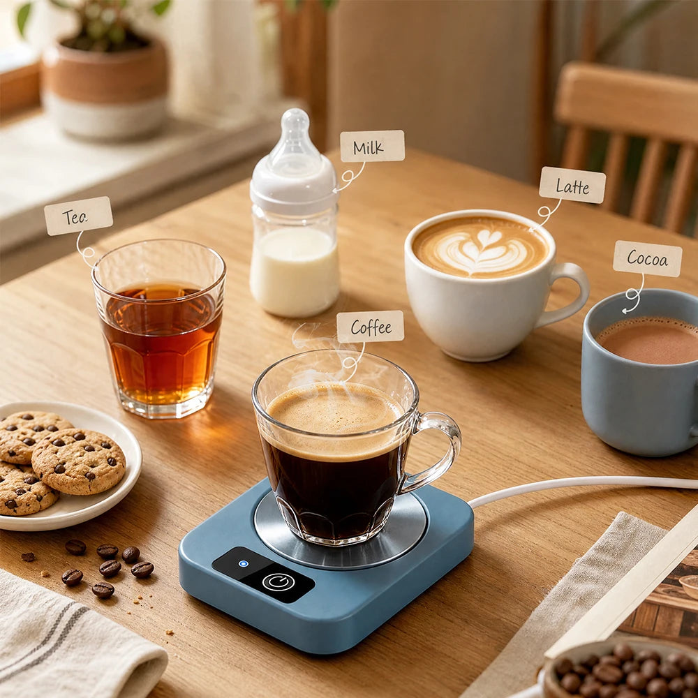 Electric Constant Temperature Mug Warmer Coaster - 3