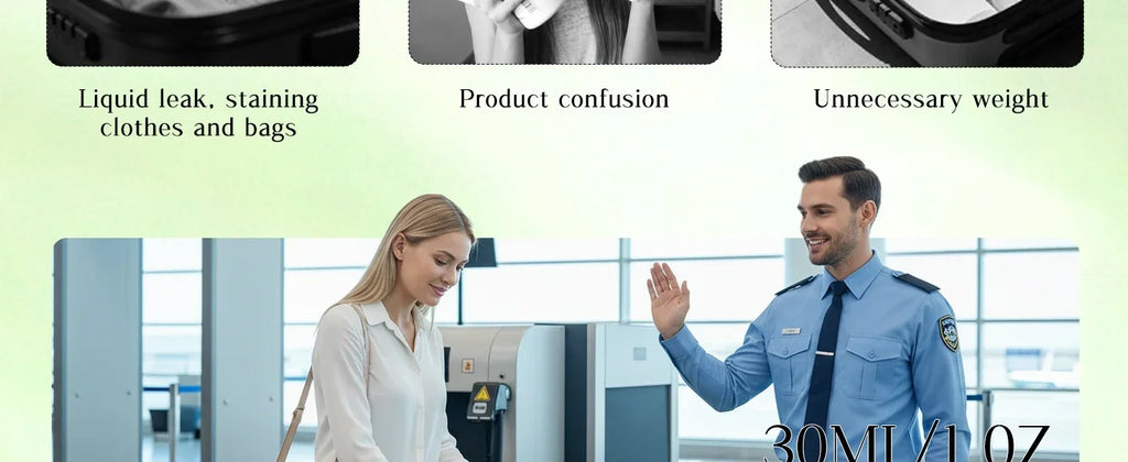 4-in-1 Portable Leak-Proof Travel Dispenser Bottle