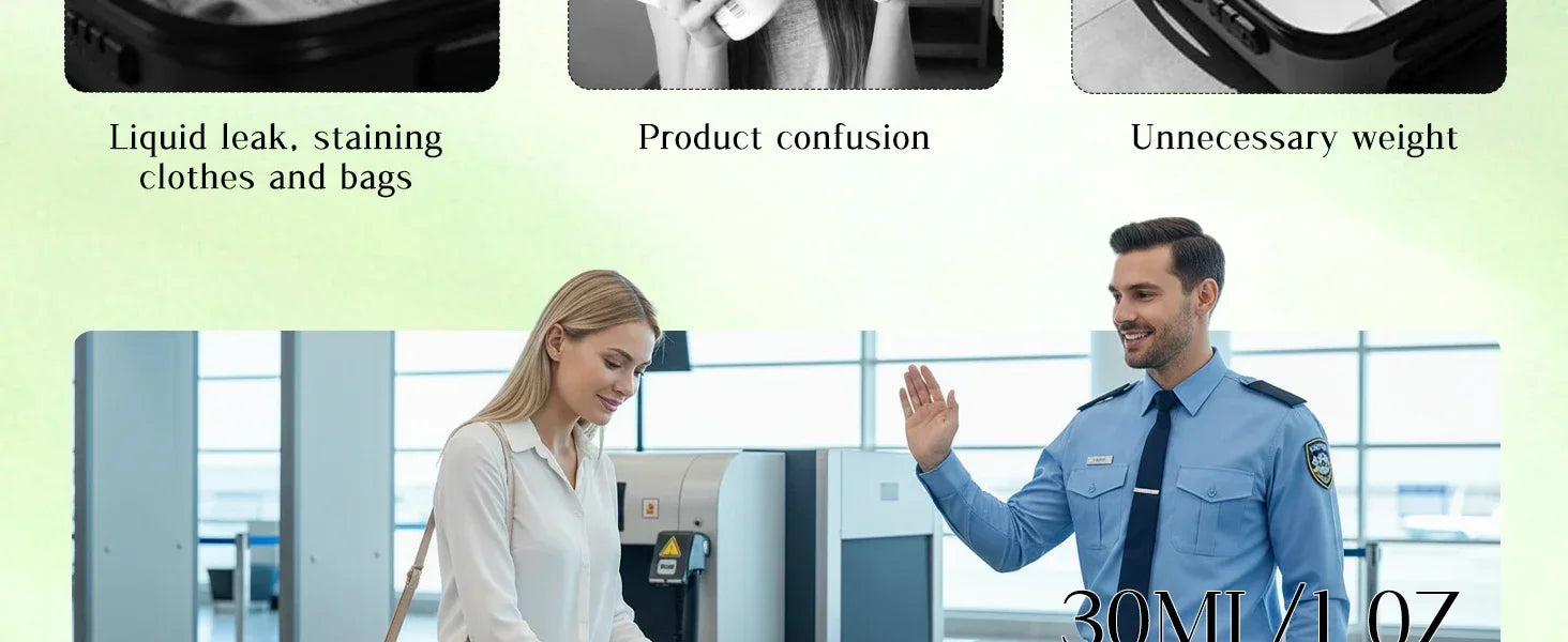 4-in-1 Portable Leak-Proof Travel Dispenser Bottle