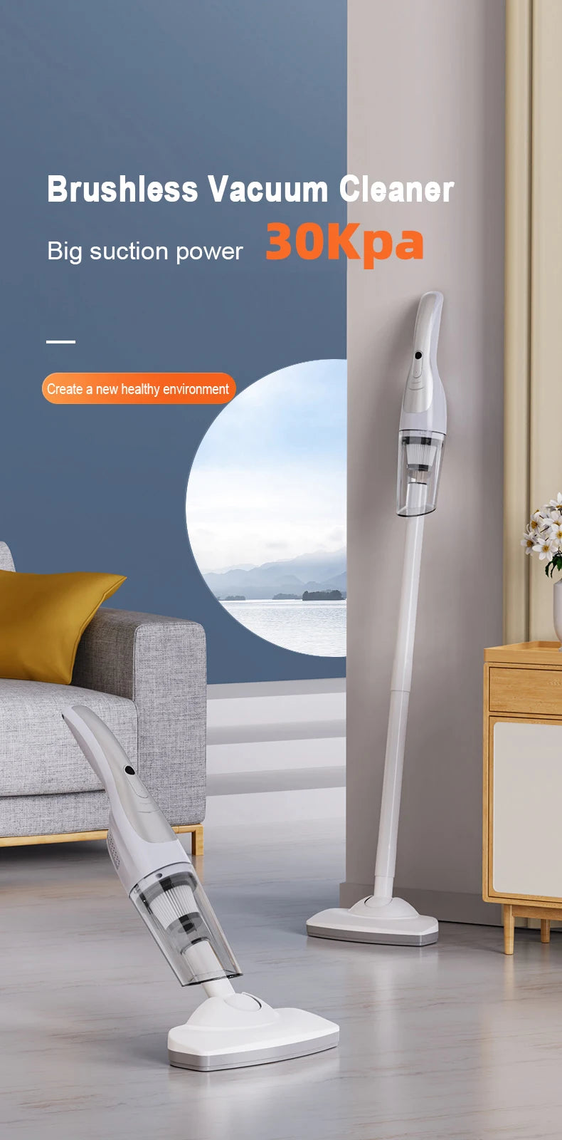 Cordless Handheld Vacuum Cleaner for Home and Car