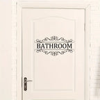 Waterproof Decorative Bathroom Door Wall Decal