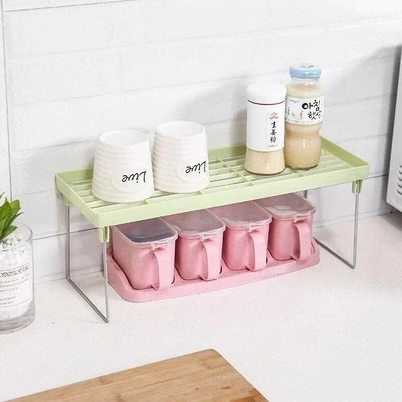 Foldable Space-Saving Kitchen Organizer Shelf