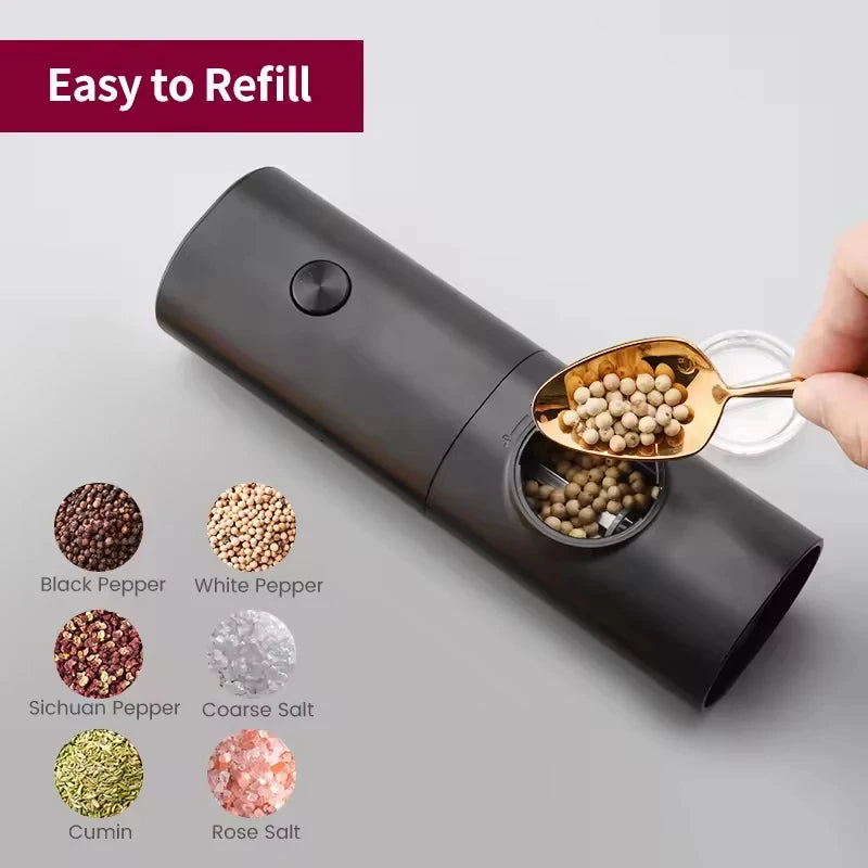 Electric Automatic Salt and Pepper Grinder with LED Light