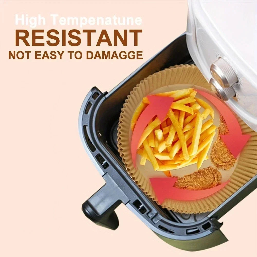 Non-Stick Disposable Air Fryer Parchment Paper Liners - 2