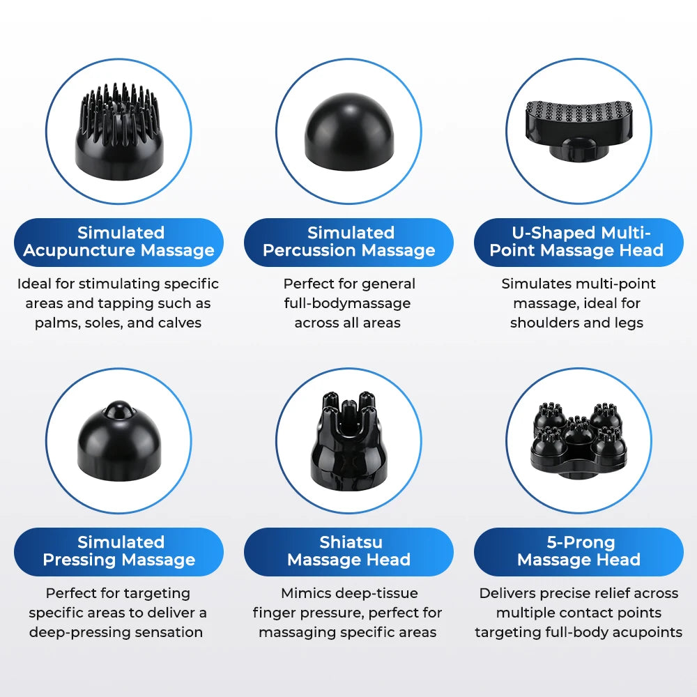 Electric Handheld Full Body Percussion Massager - 10