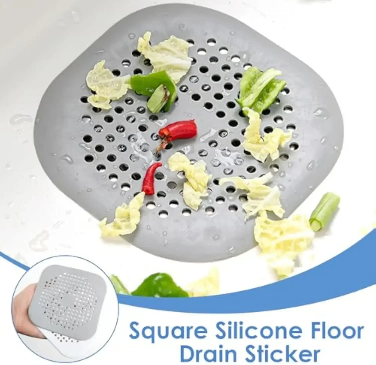 Anti-Clog Silicone Hair Catcher and Drain Strainer - 19