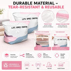 Pump-Free Vacuum Compression Storage Bags for Bedding and Clothes
