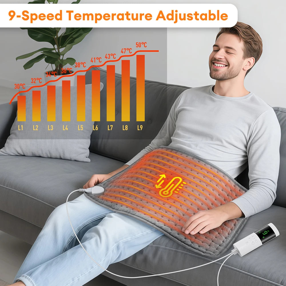 Electric Heating Pad for Back and Neck Pain Relief