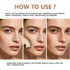 Soft Matte Bronzer Powder for Natural Face Contouring