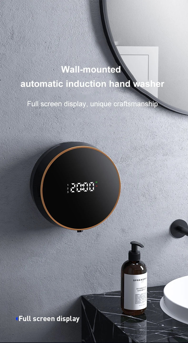 Automatic Touchless Foam Soap Dispenser with Temperature Display