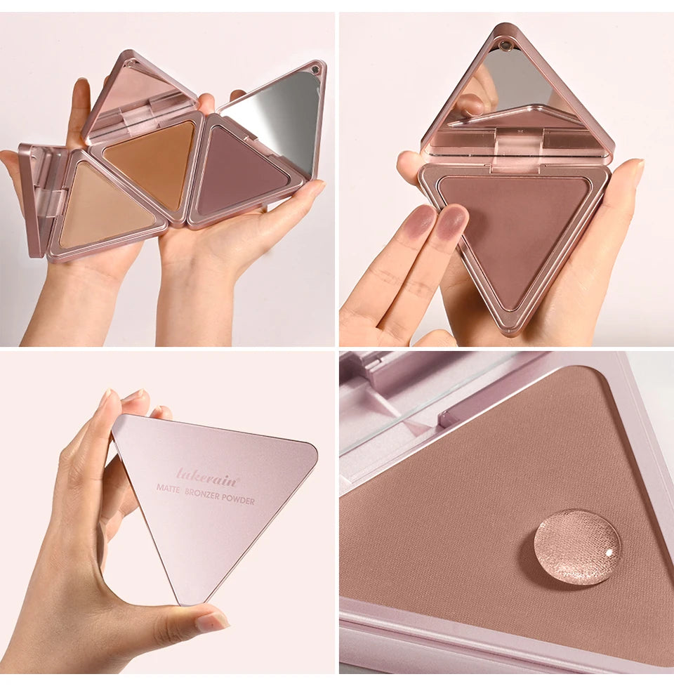 Matte Bronzer Powder for Long-Lasting Smooth Face Makeup - 14