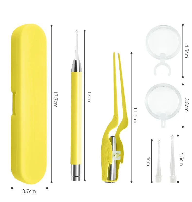 LED Lighted Ear Wax Removal Tool Kit for Adults and Kids