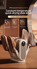 Foldable Electric Shoe Dryer and Deodorizer with Timer