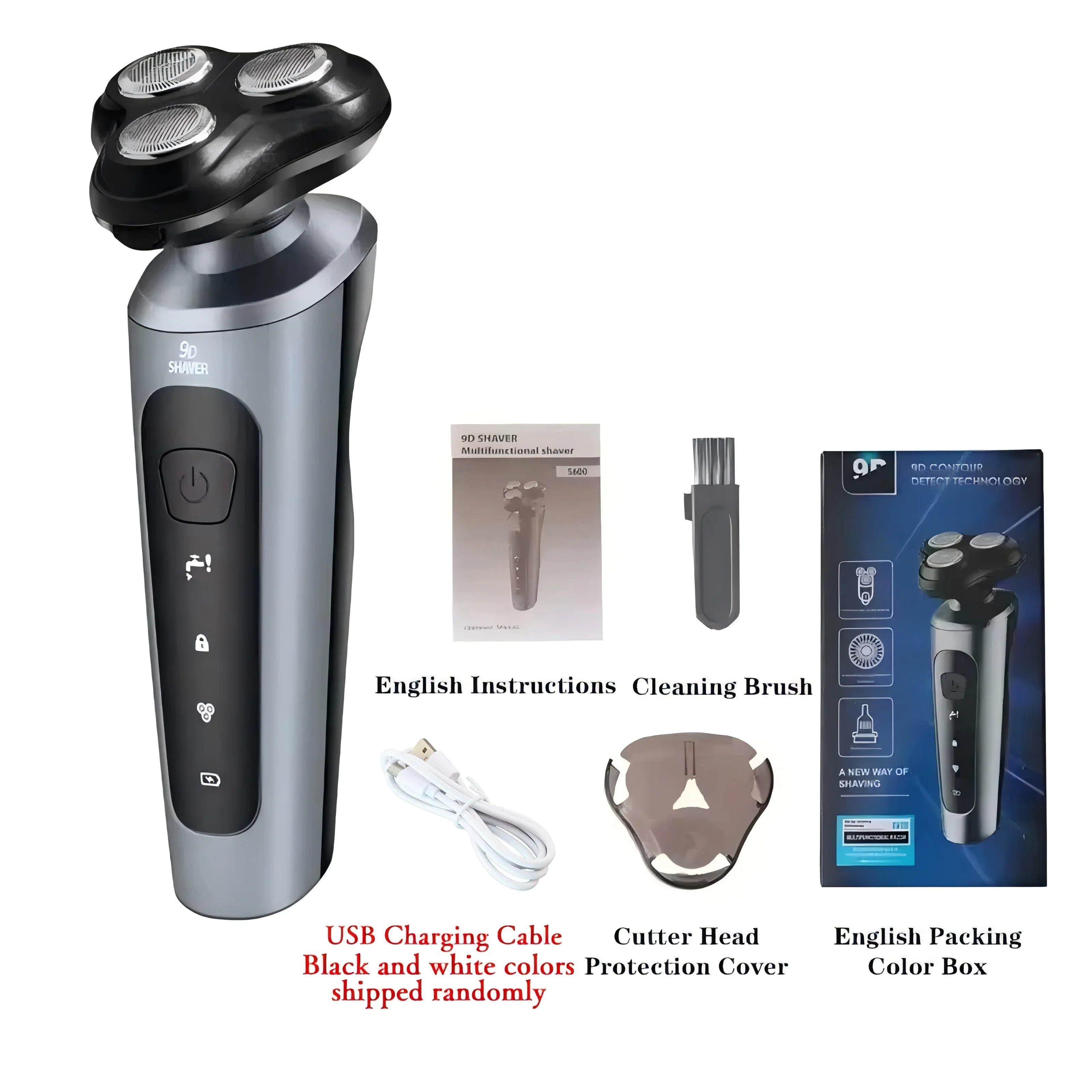 Rechargeable Electric Shaver for Men Wet and Dry Beard Razor - 14