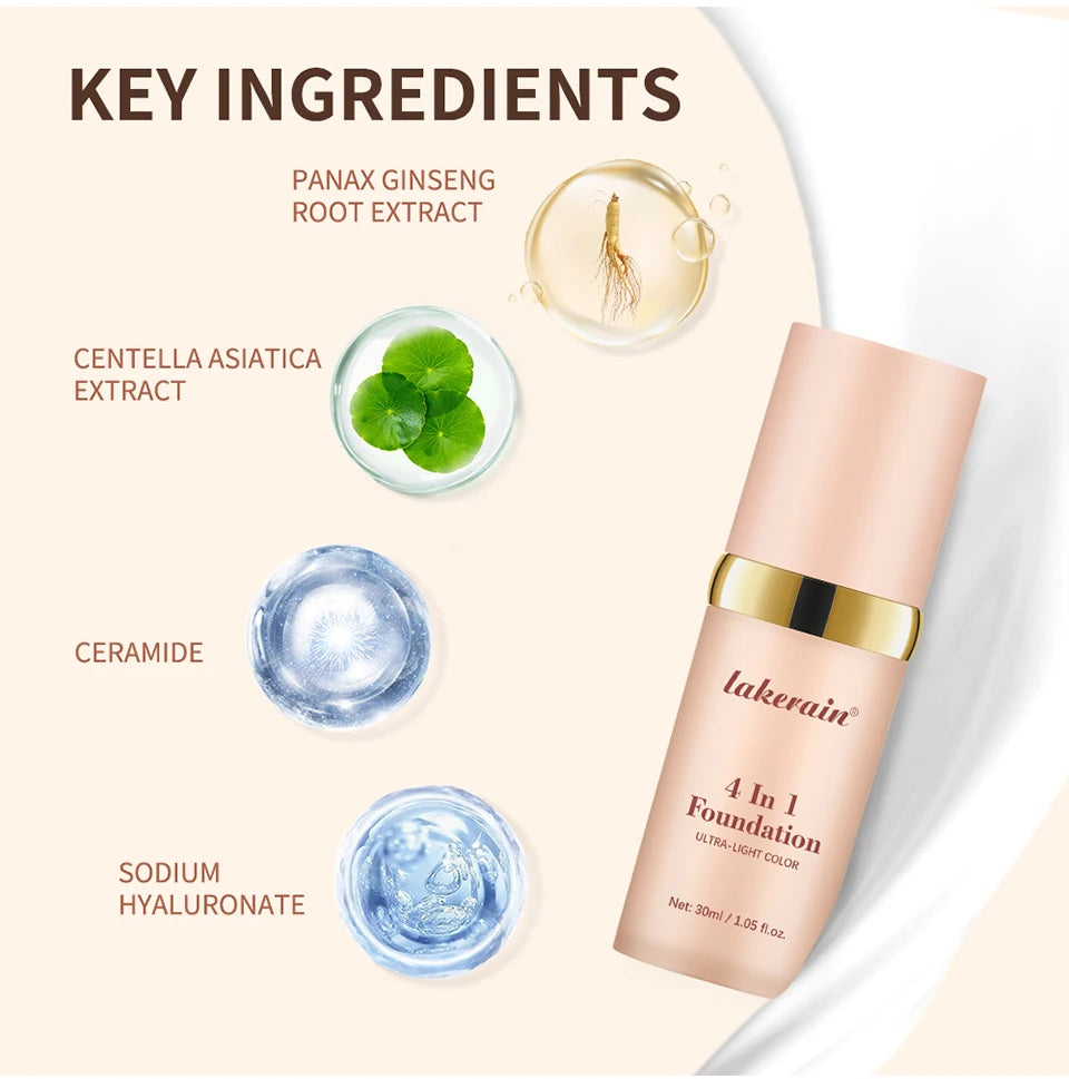 4-in-1 Color Changing Moisturizing Foundation with SPF 30