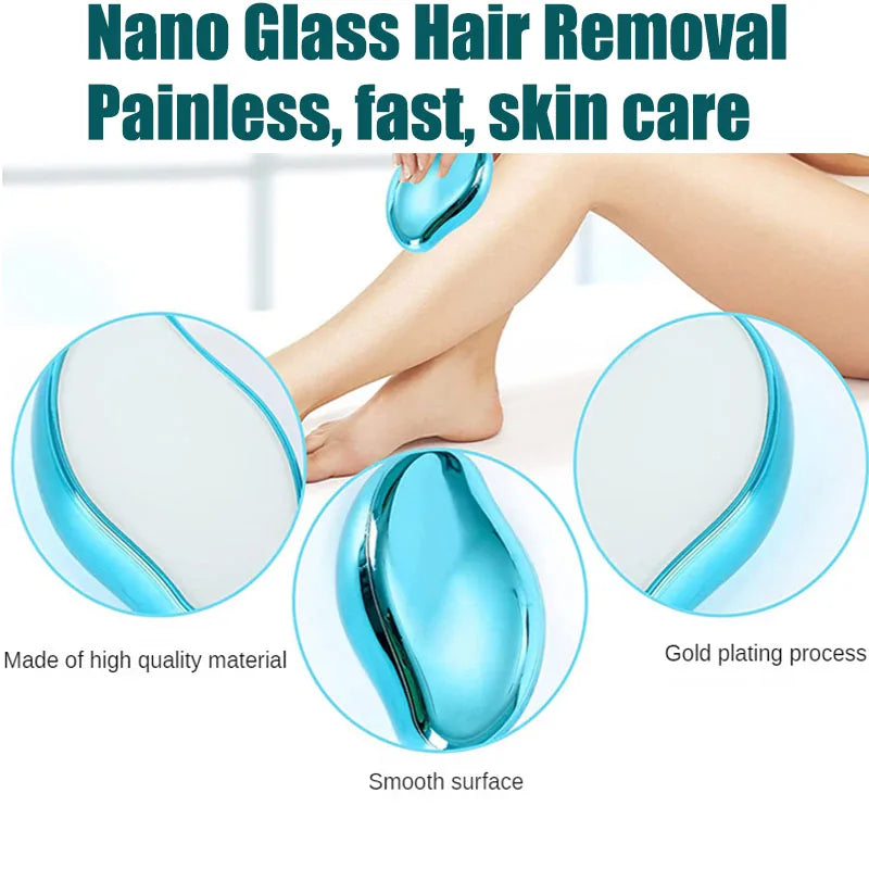 Painless Crystal Hair Eraser and Exfoliator Tool
