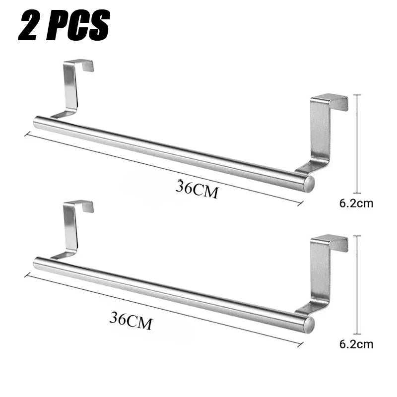 Stainless Steel Over-Cabinet Door Towel Rack - 25