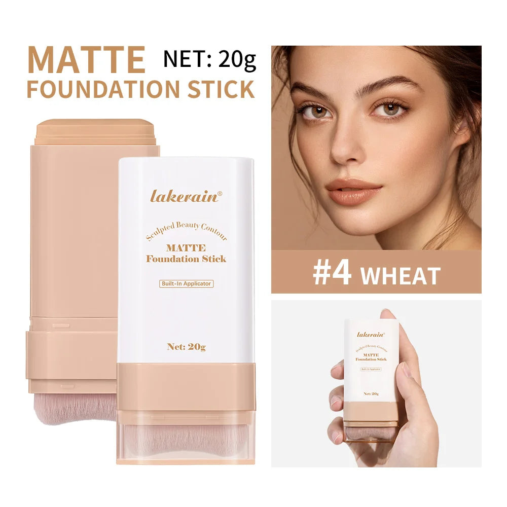 Matte Foundation Stick with Built-in Blending Brush - 35