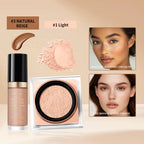 Matte Face Concealer and Setting Powder Makeup Set
