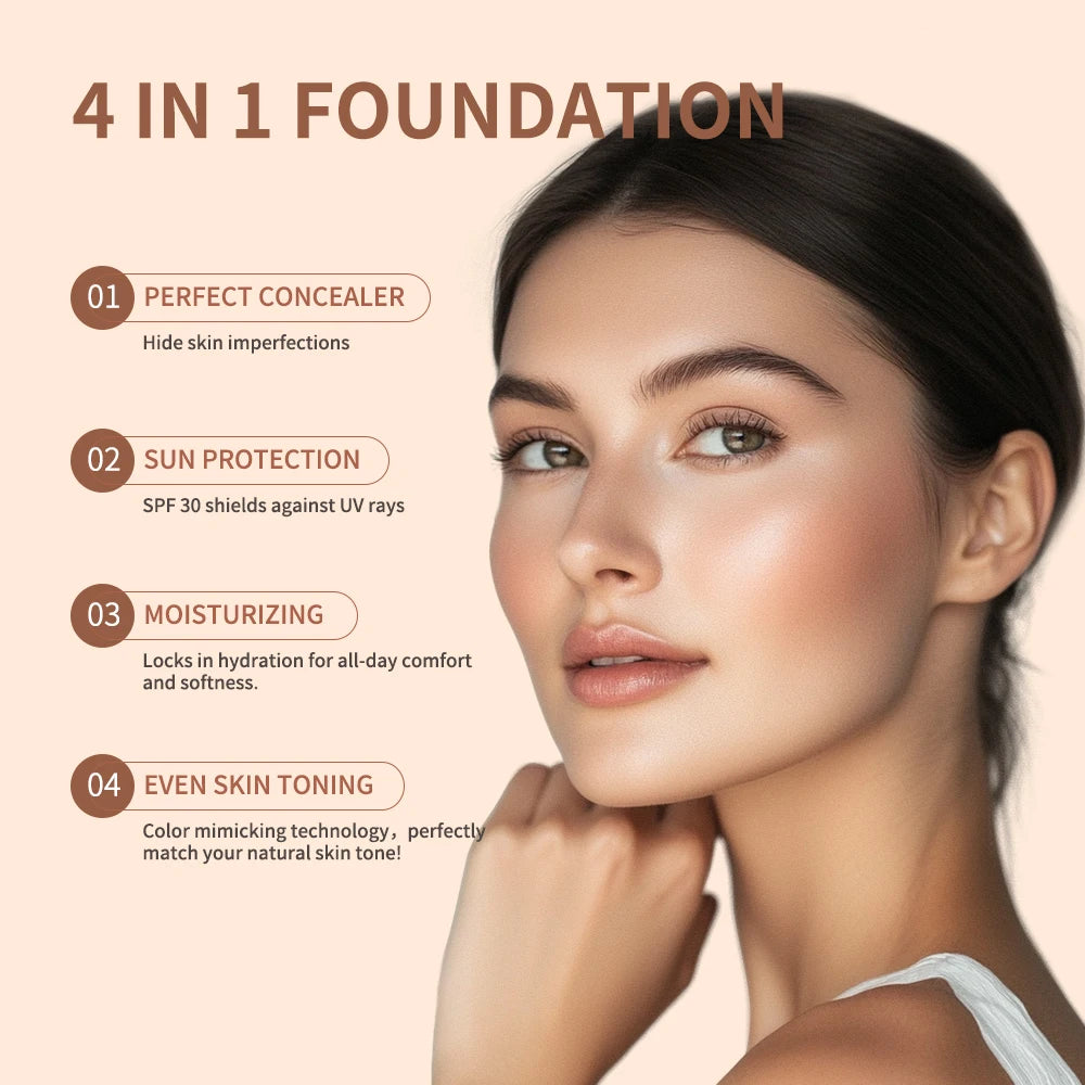 4-in-1 Color Changing Moisturizing Foundation with SPF 30