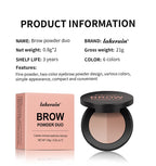 Two-Tone Eyebrow Powder Duo with Applicator Brush