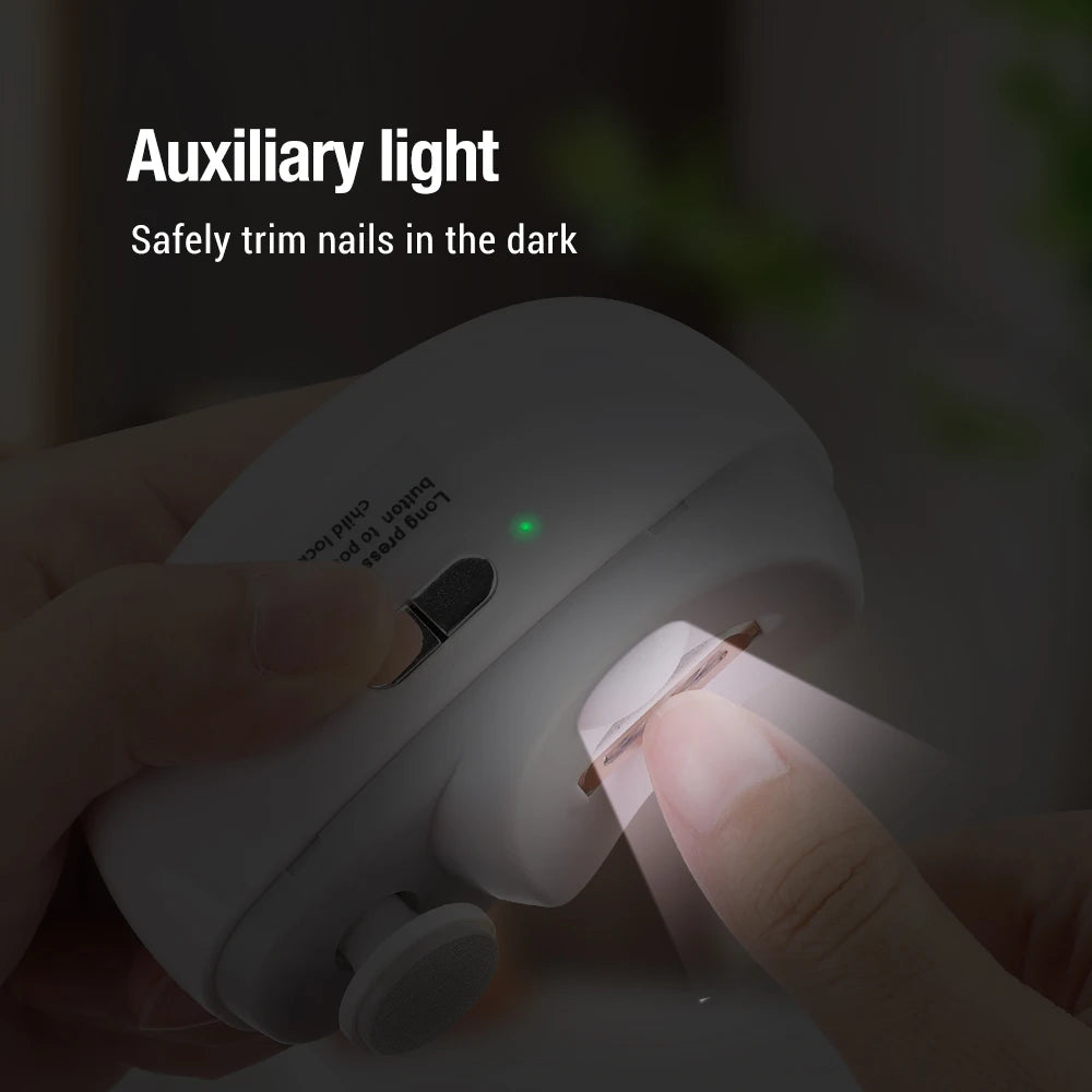 Electric Automatic Nail Trimmer and Polisher for All Ages