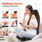 Full-Body Electric Heated Massage Chair Cushion for Home and Car