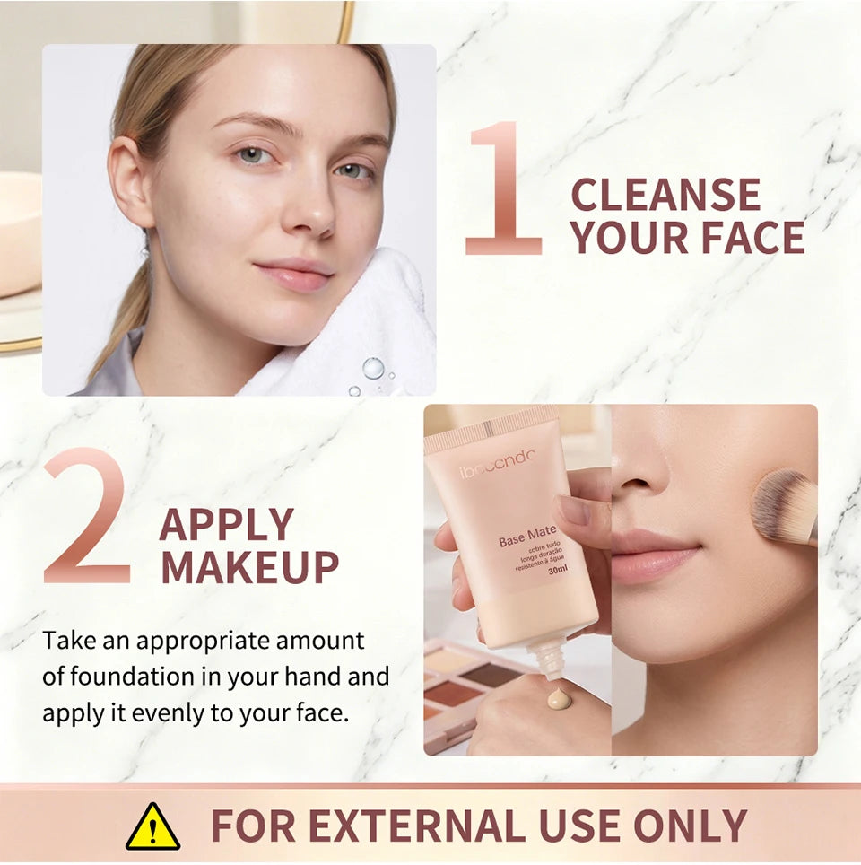 Long-Lasting Waterproof Matte Liquid Foundation