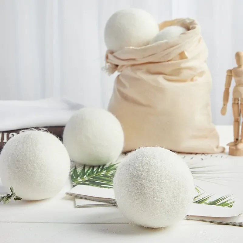 Reusable Natural Wool Laundry Dryer Balls - 2