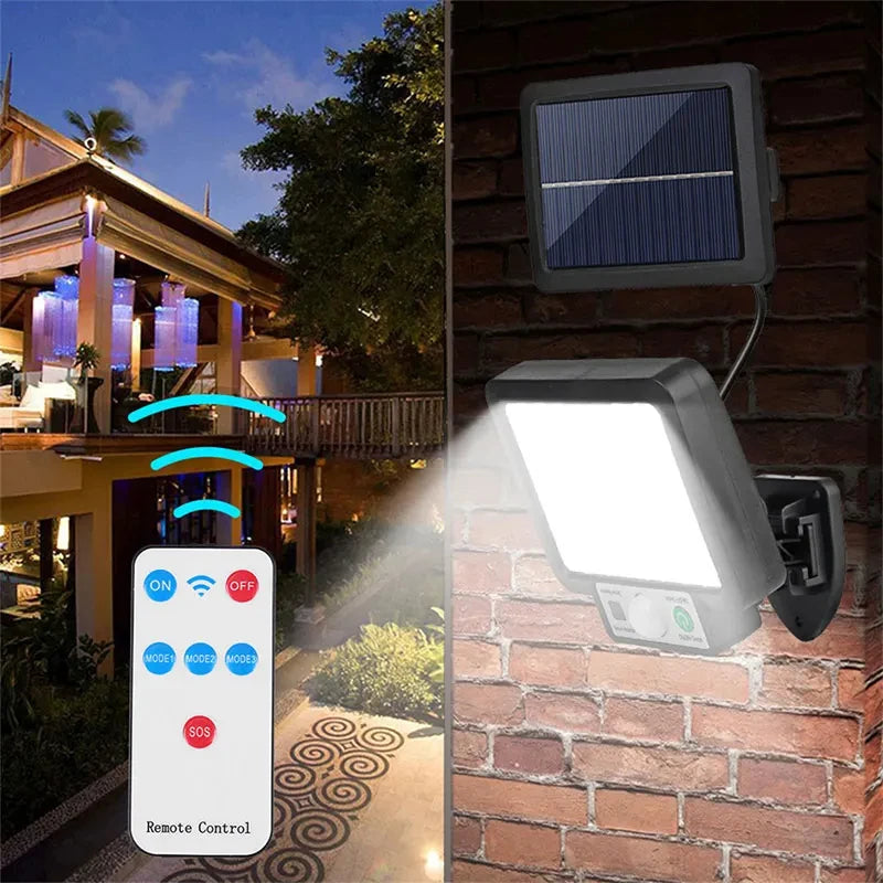 Solar Powered Outdoor Motion Sensor Security Wall Light - 5