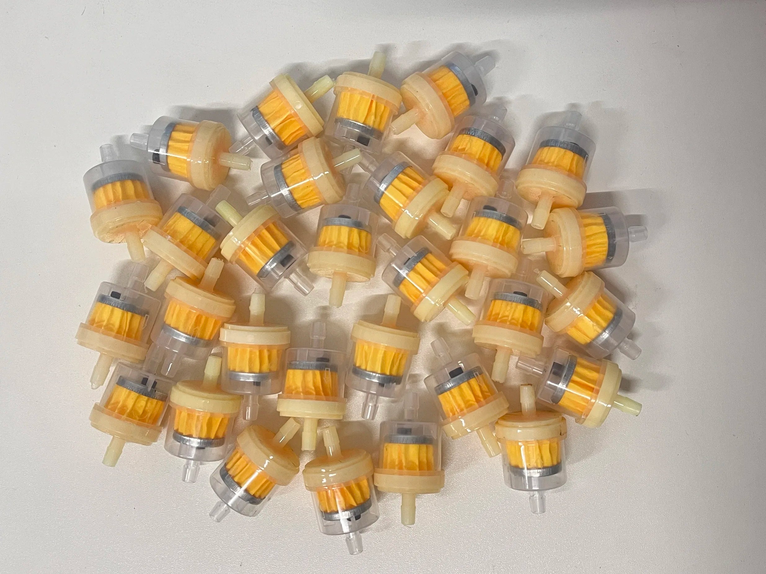 10-Piece Inline Gasoline Fuel Filter Set for Motorcycles and ATVs