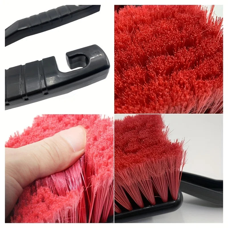 Soft Bristle Long Handle Car Wash Brush for Wheels and Body - 4