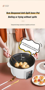 Multifunction 3.5L Non-Stick Electric Hot Pot Cooker