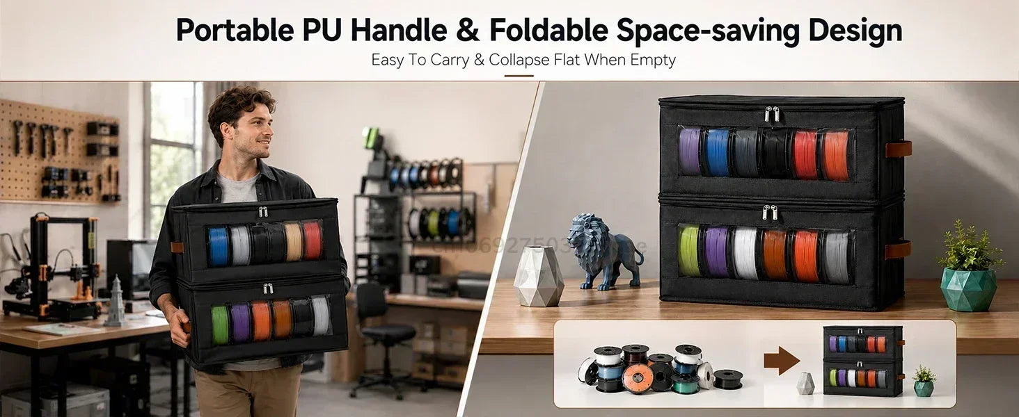 Dustproof 3D Printer Filament Storage Organizer Bag - 10