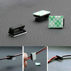 Self-Adhesive Car Wire Organizer Clips - 20 Pack