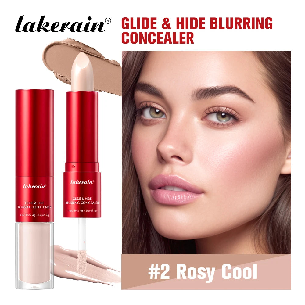 2-in-1 Liquid and Stick Blurring Concealer for Full Face Coverage